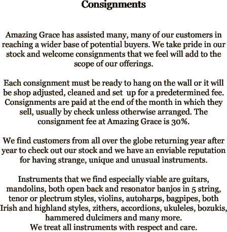Consignments